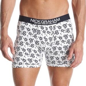Nick Graham Navy Floral Boxer Briefs